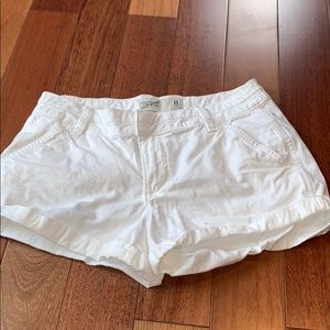 Abercrombie white shorts